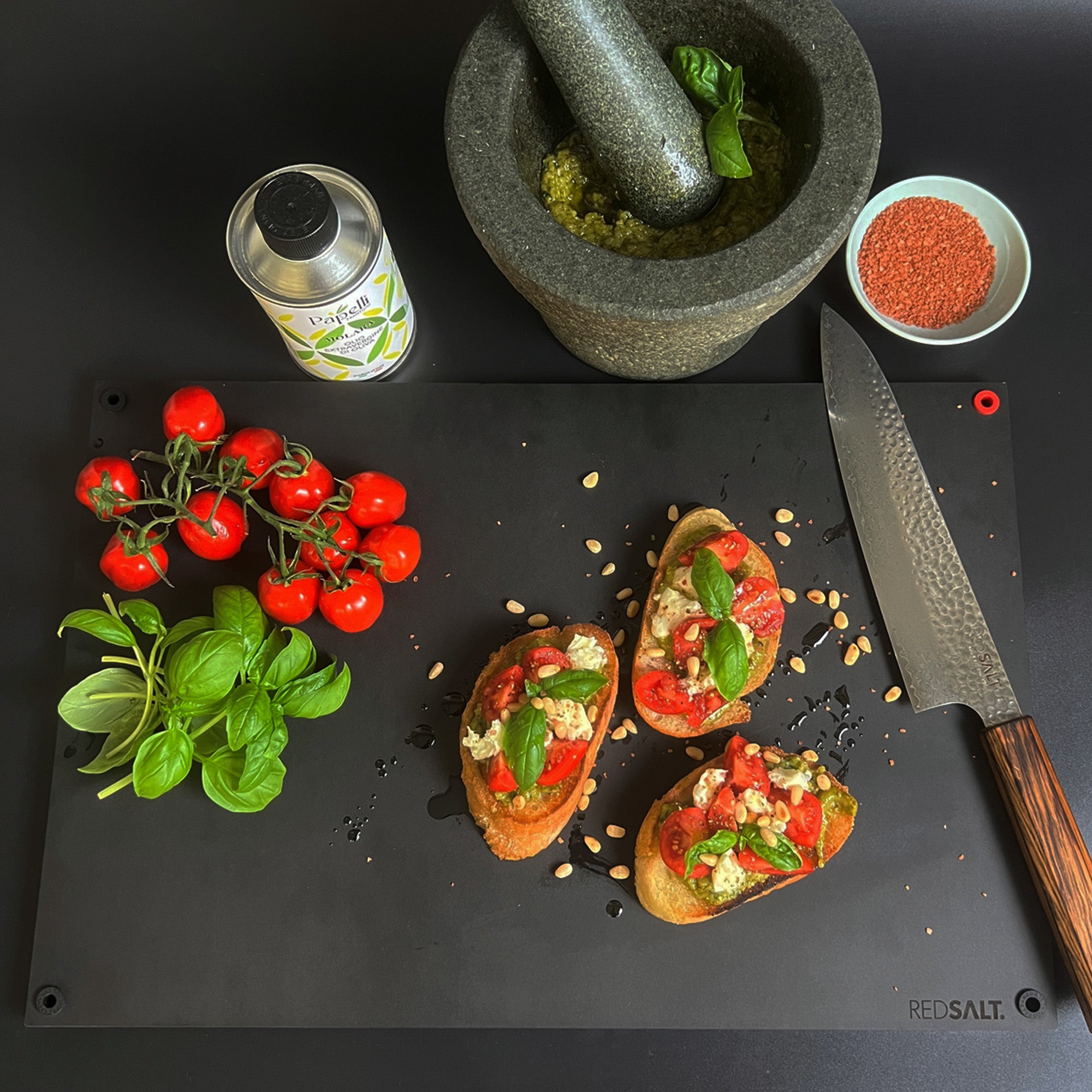 WOODLITE® Holzfaser Schneidebrett M 32x21x1,2 cm rutschfest & spülmaschinenfest