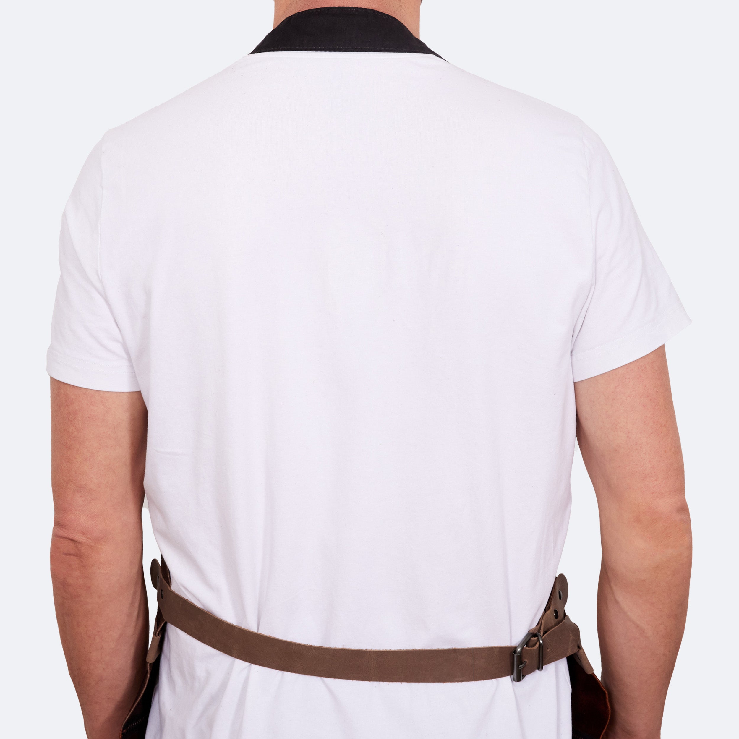 Lederschürze aus weichem Wildleder | Braun